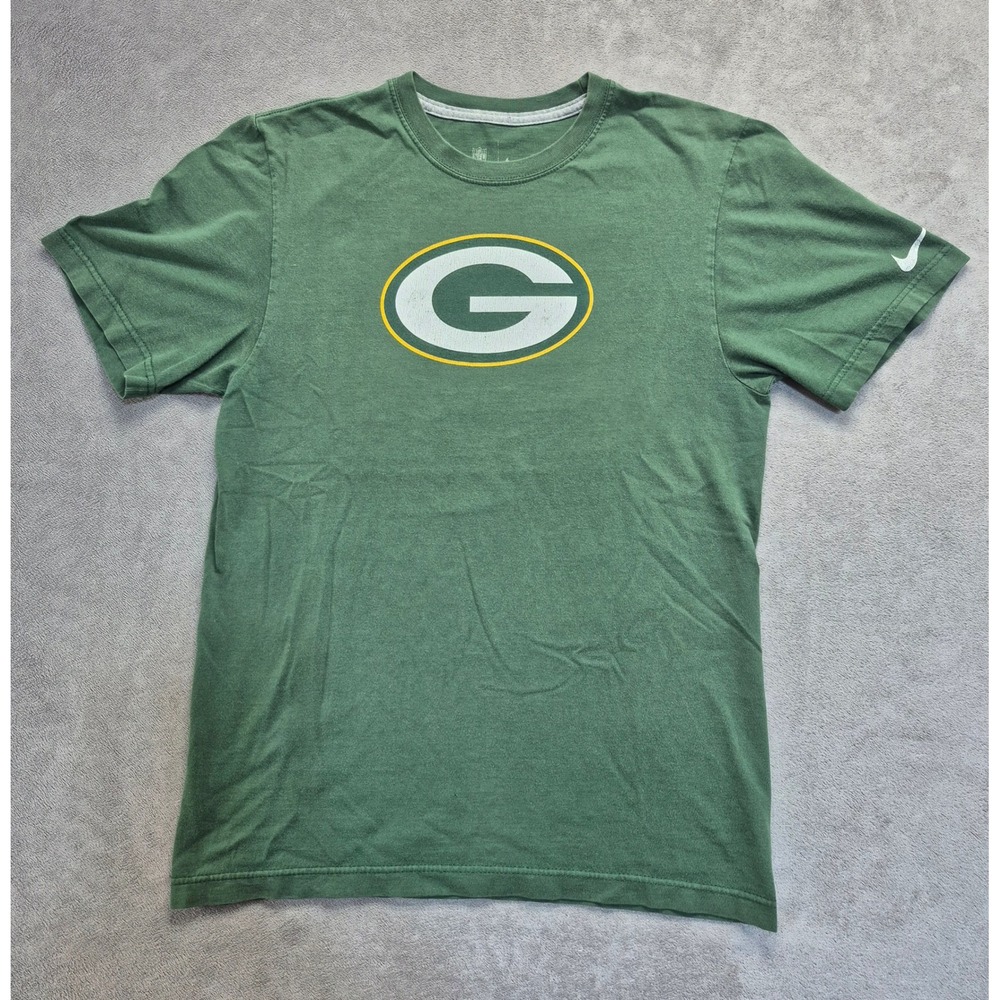 Nike NFL Green Bay Packers Aaron Rodgers 12 T-Shirt Mens Small Green Football
